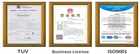Shuliy Company Certificate