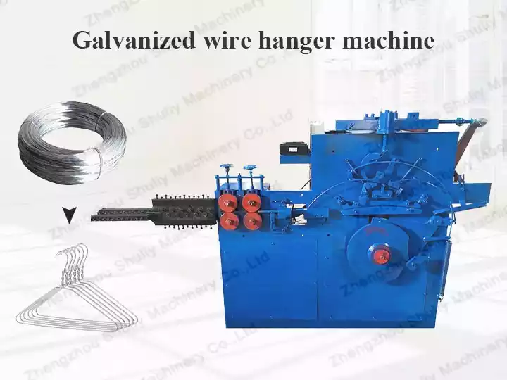 Galvanized wire hanger machine | hanger hook forming machine