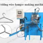 Máquina para fabricar perchas de alambre de soldadura